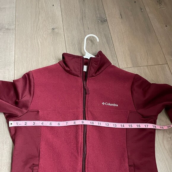 Columbia Omni-Heat maroon zip up jacket - Picture 6 of 9